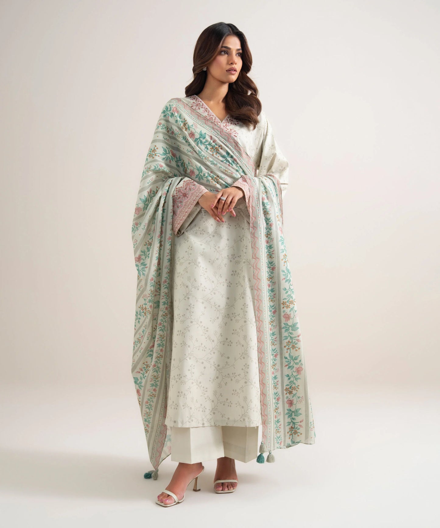 3 Piece - Embroidered Lawn Suit