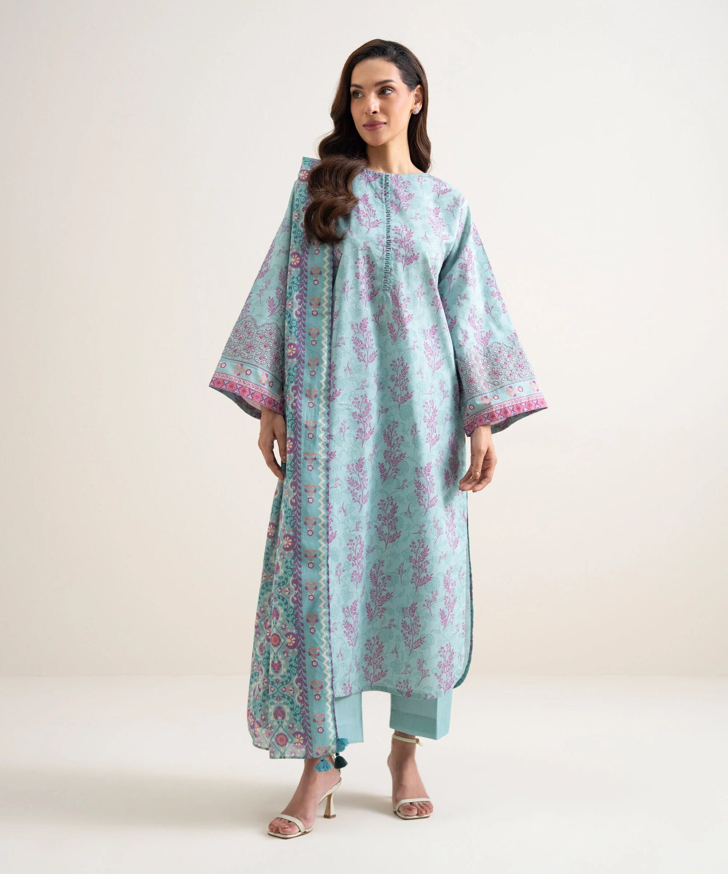 3 Piece - Embroidered Lawn Suit