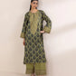 Embroidered Cotton Satin Shirt