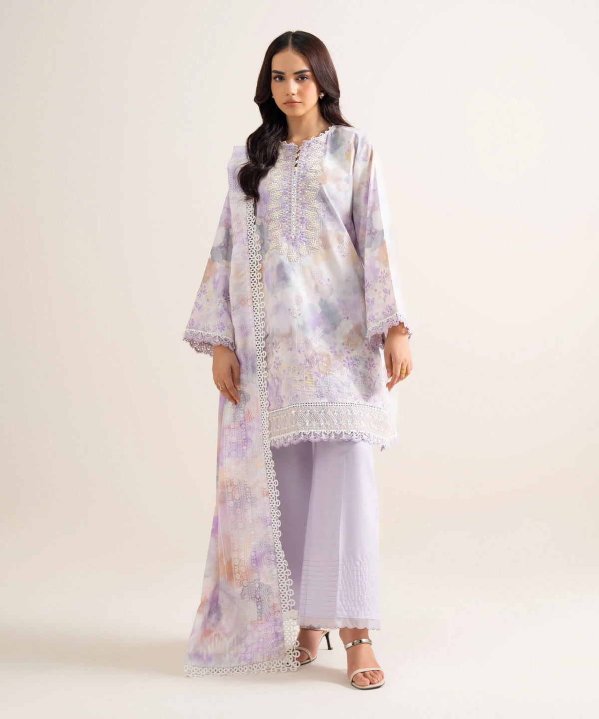 3 Piece - Embroidered Lawn Suit