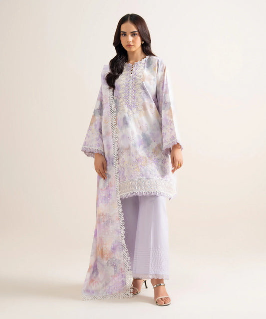 3 Piece - Embroidered Lawn Suit