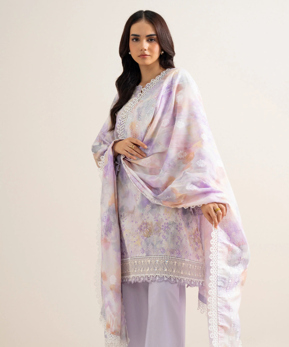 3 Piece - Embroidered Lawn Suit