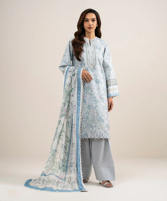 3 Piece - Embroidered Lawn Suit