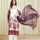 3 Piece - Printed Satin Suit