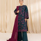 3 Piece - Embroidered Khaddar Suit