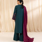 3 Piece - Embroidered Khaddar Suit