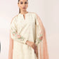 3 Piece - Embroidered Jacquard Suit