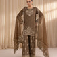 3 Piece - Embroidered Dobby Suit