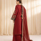 3 Piece - Embroidered Jacquard Suit