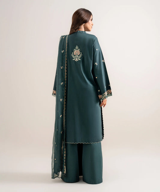 3 Piece - Embroidered Cotton Viscose Suit