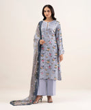 3 Piece - Embroidered Satin Suit