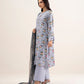 3 Piece - Embroidered Satin Suit