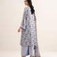 3 Piece - Embroidered Satin Suit