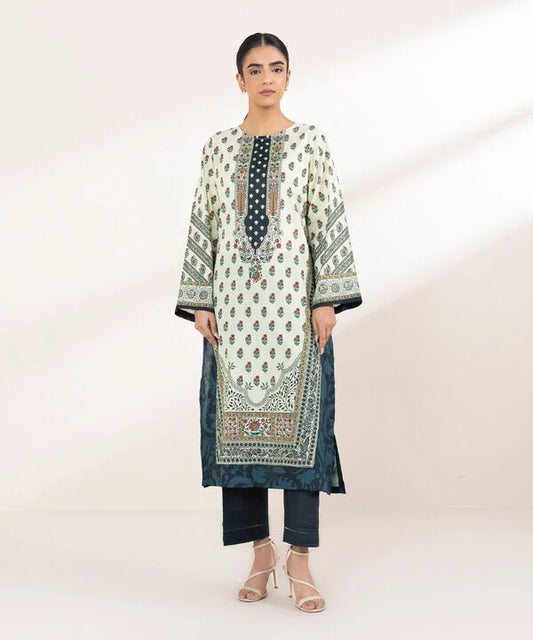 Printed Crosshatch Shirt