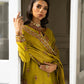 3 Piece - Embroidered Cotton Net Suit