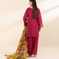 3 Piece - Embroidered Light Khaddar Suit