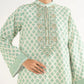 2 Piece - Embroidered Cotton Suit