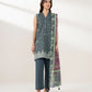 3 Piece - Embroidered Zari Lawn Suit