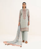 3 Piece - Embroidered Cotton Suit