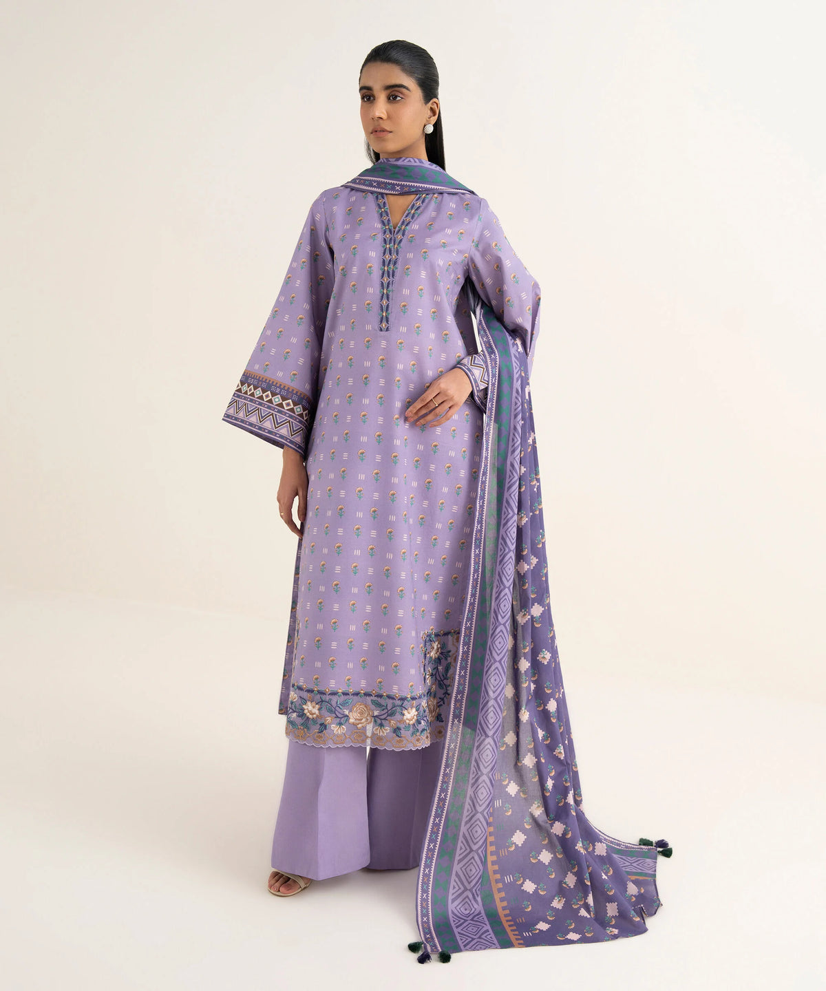 3 Piece - Embroidered Lawn Suit