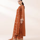 3 Piece - Embroidered Net Suit