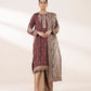 3 Piece - Embroidered Chiffon Suit