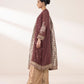 3 Piece - Embroidered Chiffon Suit