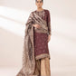 3 Piece - Embroidered Chiffon Suit