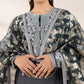 3 Piece - Embroidered Chiffon Suit