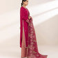 3 Piece - Embroidered Raw Silk Suit