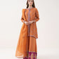 3 Piece - Embroidered Raw Silk Suit