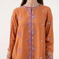 3 Piece - Embroidered Raw Silk Suit