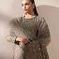 3 Piece - Embroidered Organza Suit