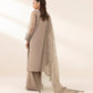 3 Piece - Embroidered Organza Suit