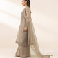 3 Piece - Embroidered Organza Suit