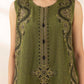 3 Piece - Embroidered Raw Silk Suit
