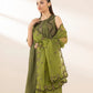 3 Piece - Embroidered Raw Silk Suit