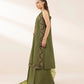 3 Piece - Embroidered Raw Silk Suit