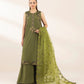 3 Piece - Embroidered Raw Silk Suit