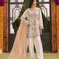 3 Piece - Embroidered Cotton Net Suit