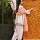 3 Piece - Embroidered Cotton Net Suit