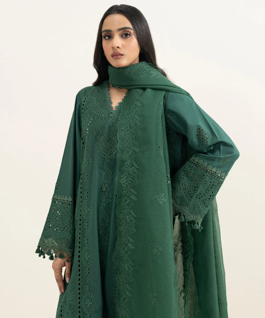 3 Piece - Embroidered Lawn Suit