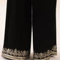 2 Piece - Embroidered Velvet Suit