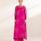 2 Piece - Embroidered Organza Suit