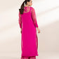 2 Piece - Embroidered Organza Suit