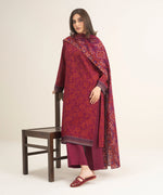 3 Piece - Printed Khaddar Suit