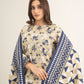 3 Piece - Printed Khaddar Suit