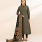 3 Piece - Printed Light Khaddar Suit