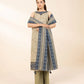 3 Piece - Embroidered Light Khaddar Suit