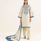 3 Piece - Embroidered Cotton Suit